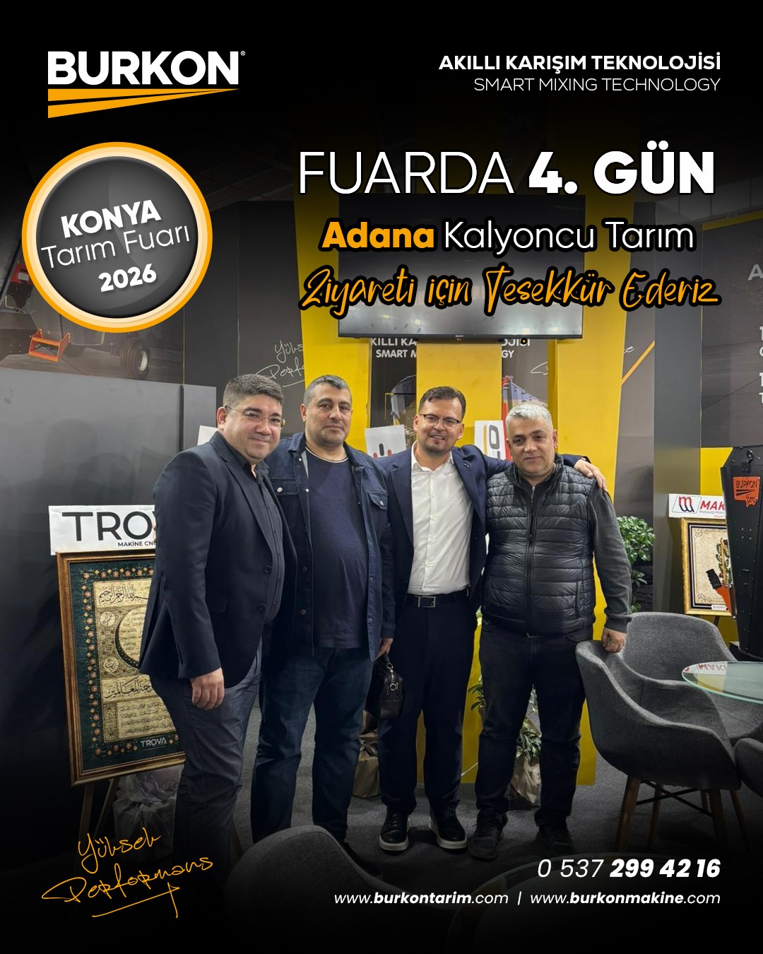 Konya Tarım Fuarı 2026’da 4. Gün Geride Kaldı: Adana Kalyoncu Tarım Ziyareti