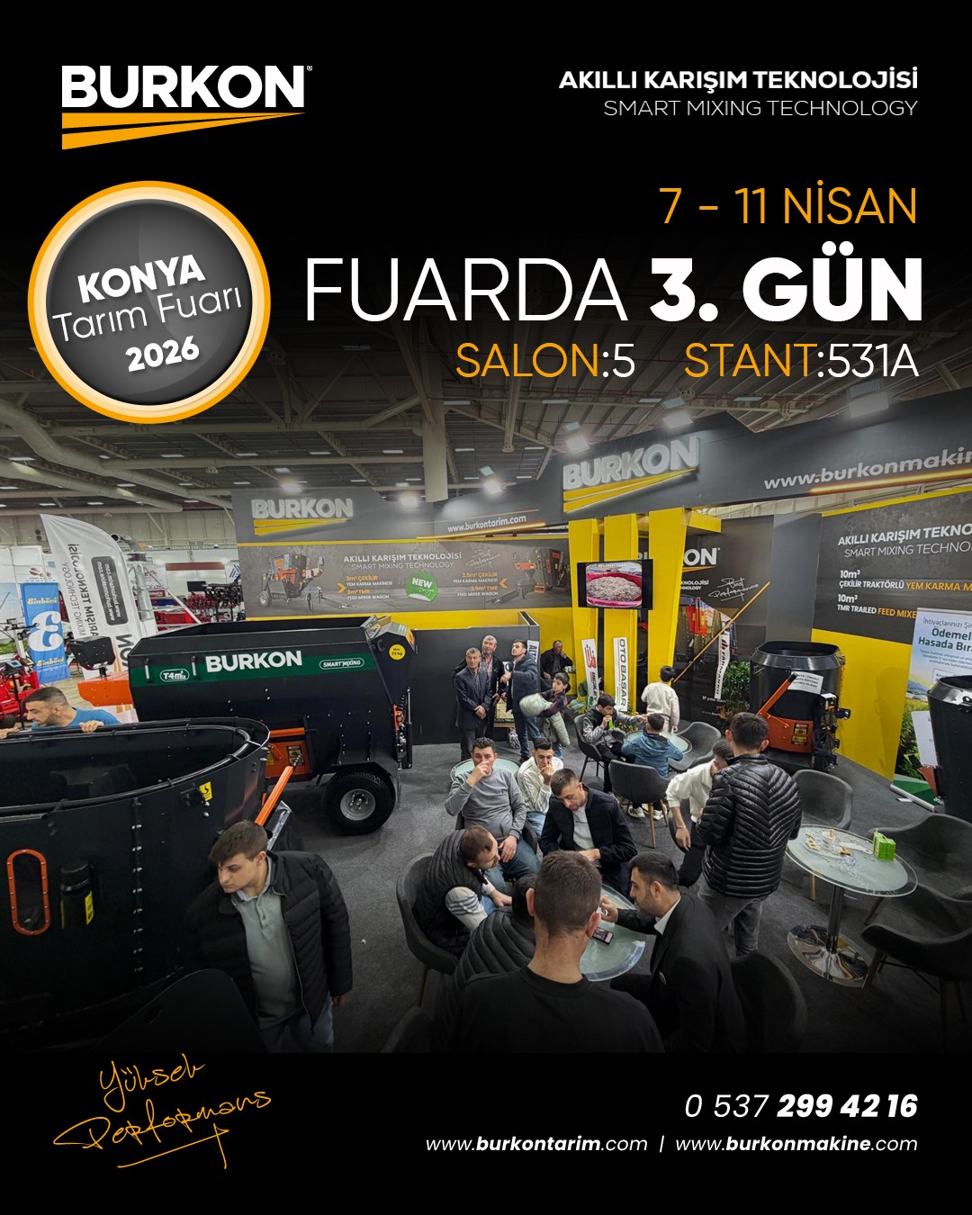 Konya Tarım Fuarı 2026’da Burkon Tarım’a Yoğun İlgi Sürüyor