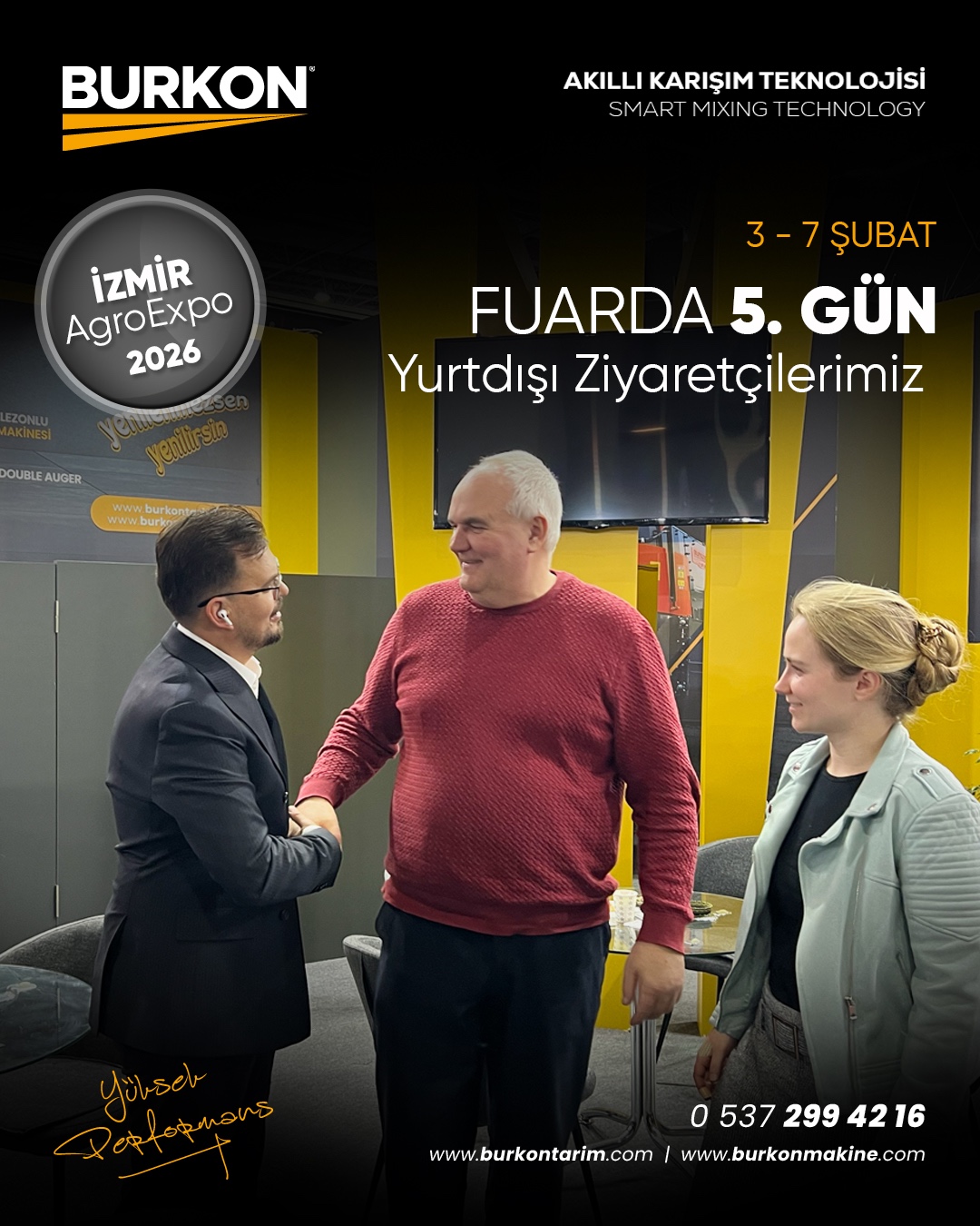 İzmir AgroExpo 2026’da Burkon Tarım Standına Yurtdışından Yoğun İlgi
