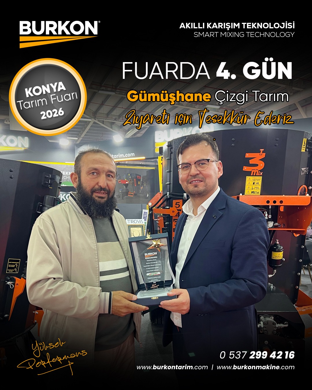 Konya Tarım Fuarı 2026’da 4. Gün: Gümüşhane Çizgi Tarım ile Güçlü İş Birliği
