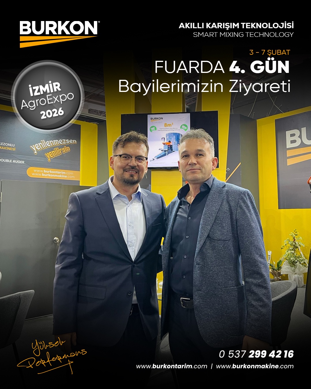 İzmir AgroExpo 2026’da Burkon Tarım Standında 4. Gün Yoğunluğu