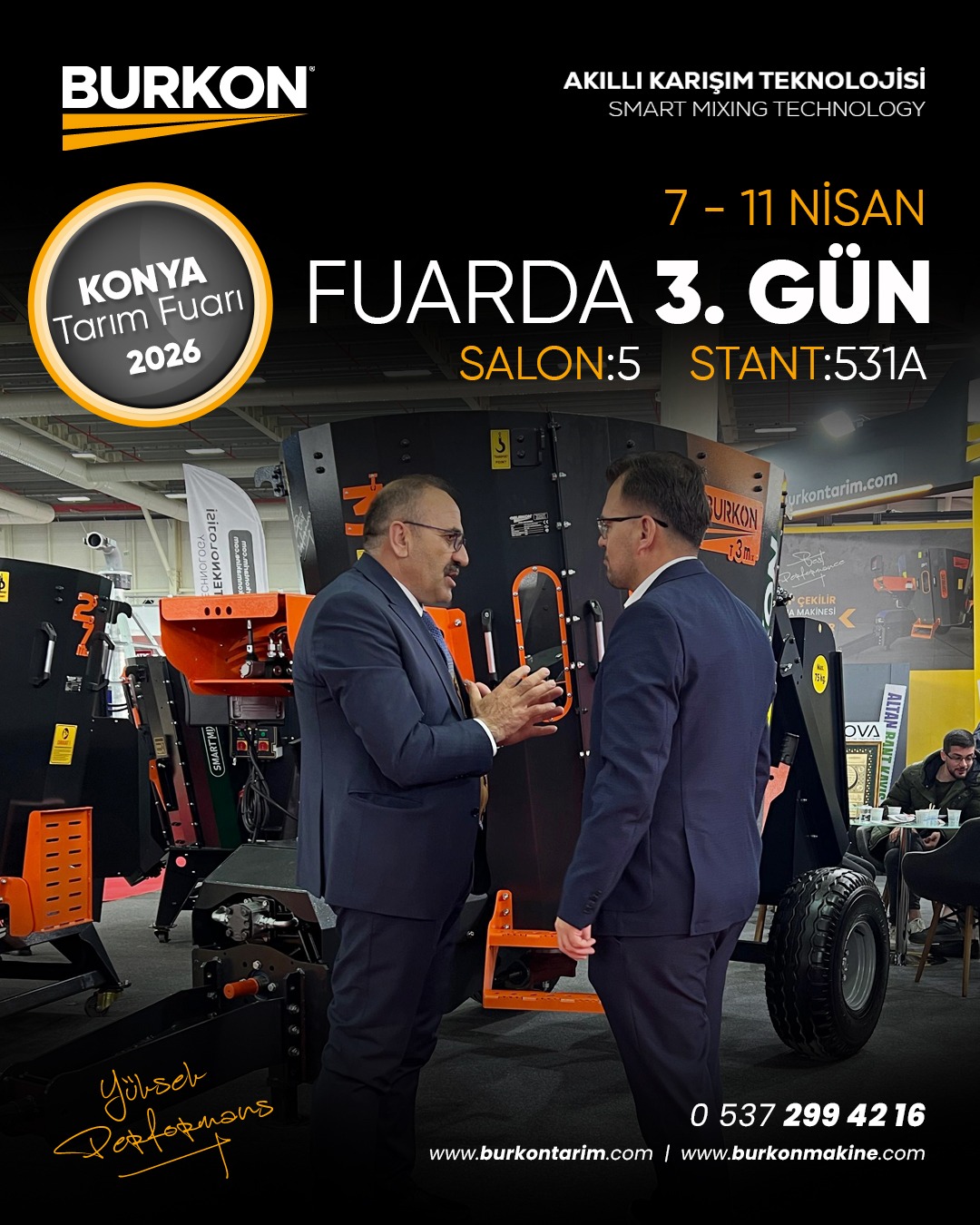 Konya Tarım Fuarı 2026’da Burkon Tarım’a Anlamlı Ziyaret ve Plaket Takdimi