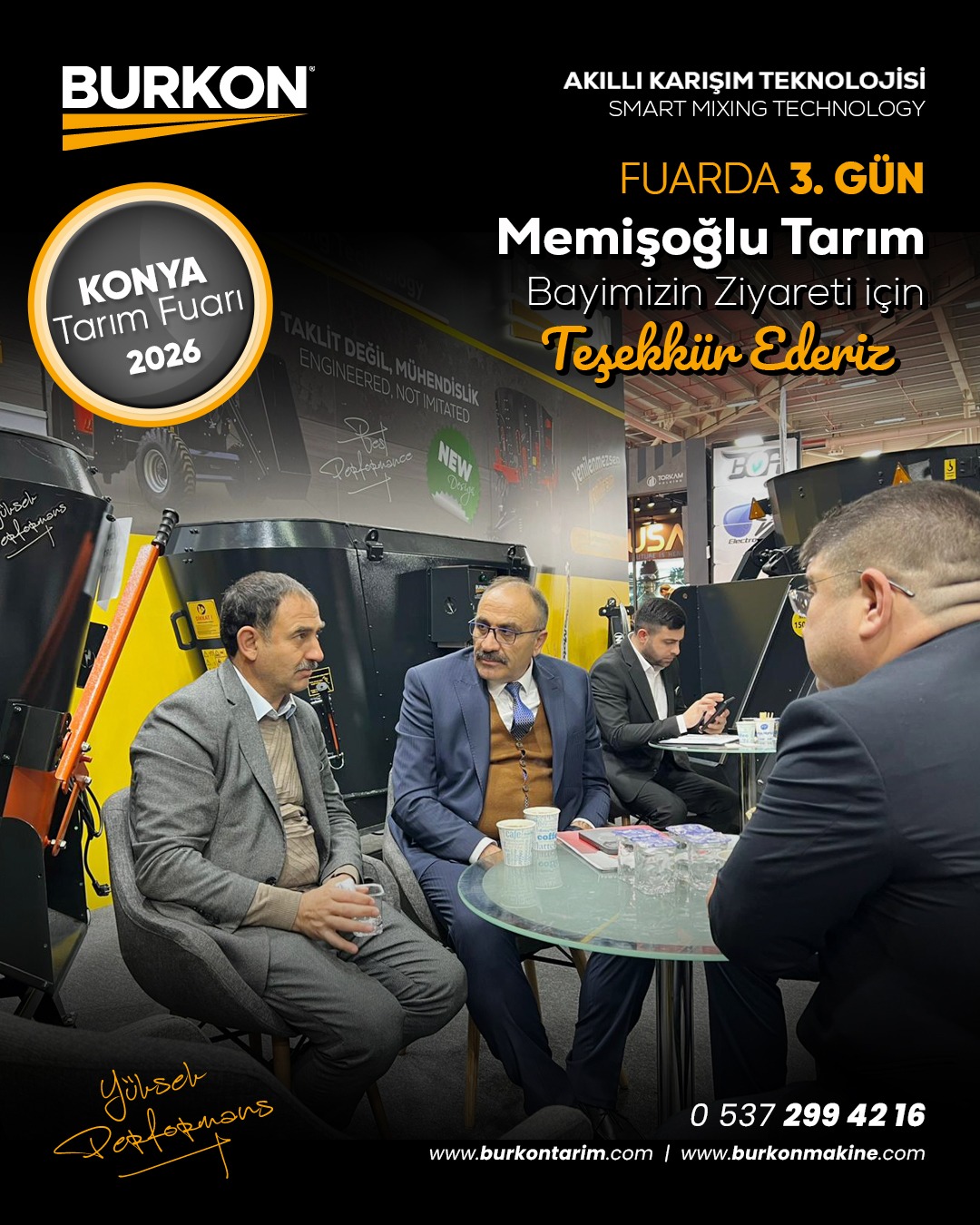 Konya Tarım Fuarı 2026’da Burkon Tarım’a Anlamlı Ziyaret ve Plaket Takdimi