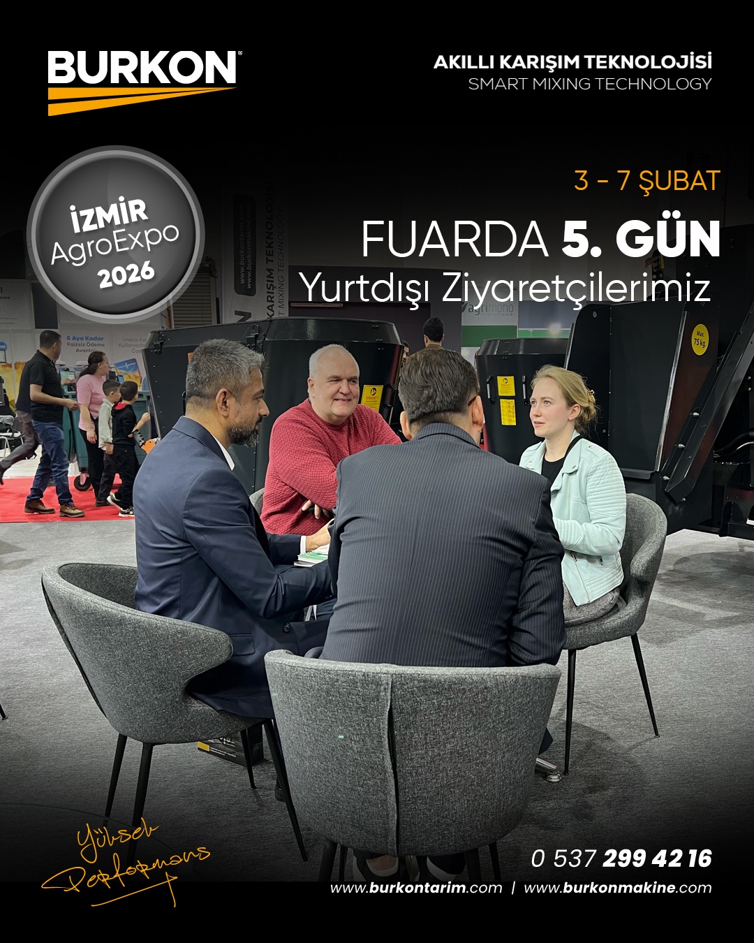 İzmir AgroExpo 2026’da Burkon Tarım Standına Yurtdışından Yoğun İlgi
