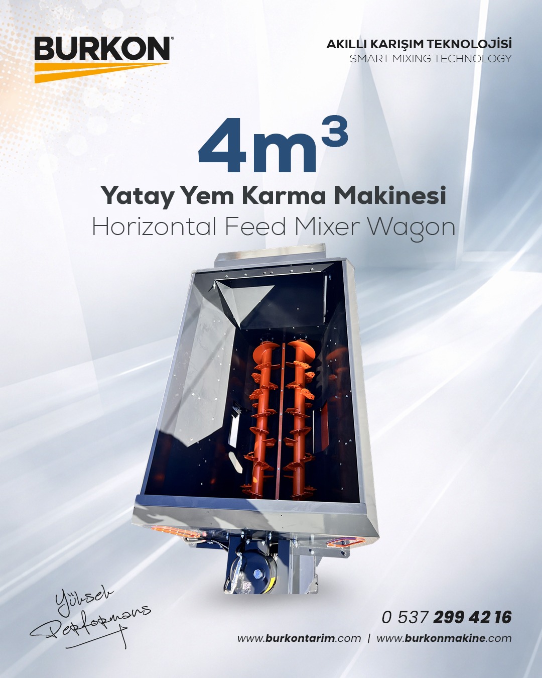 4 m³ Yatay Yem Karma Makinesi ile Hayvancılıkta Verimliliği Artırın