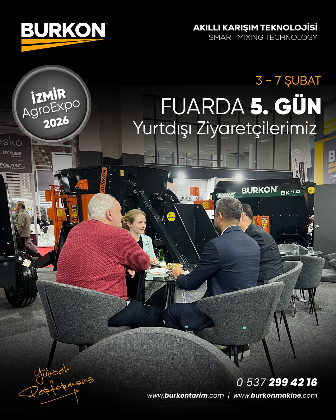 İzmir AgroExpo 2026’da Burkon Tarım Standına Yurtdışından Yoğun İlgi