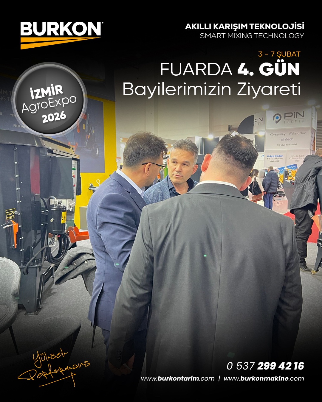 İzmir AgroExpo 2026’da Burkon Tarım Standında 4. Gün Yoğunluğu