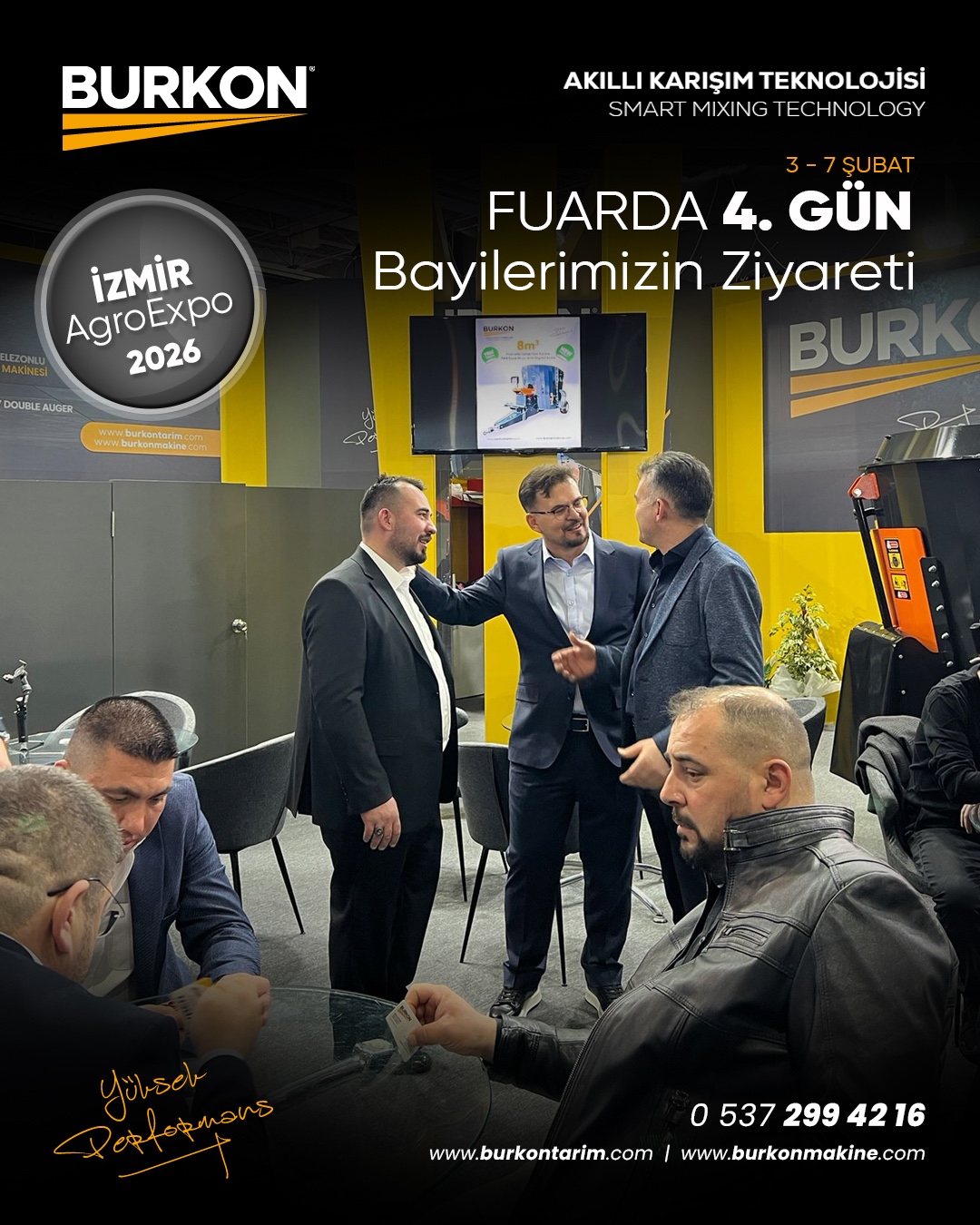 İzmir AgroExpo 2026’da Burkon Tarım Standında 4. Gün Yoğunluğu